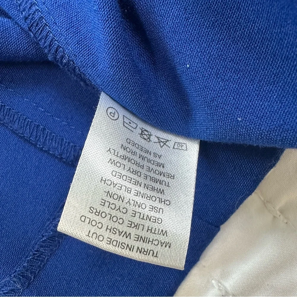 Elegant Royal Blue Women's Blazer 3/4 Sleeves with Shoulder Padding - Picture 9 of 12